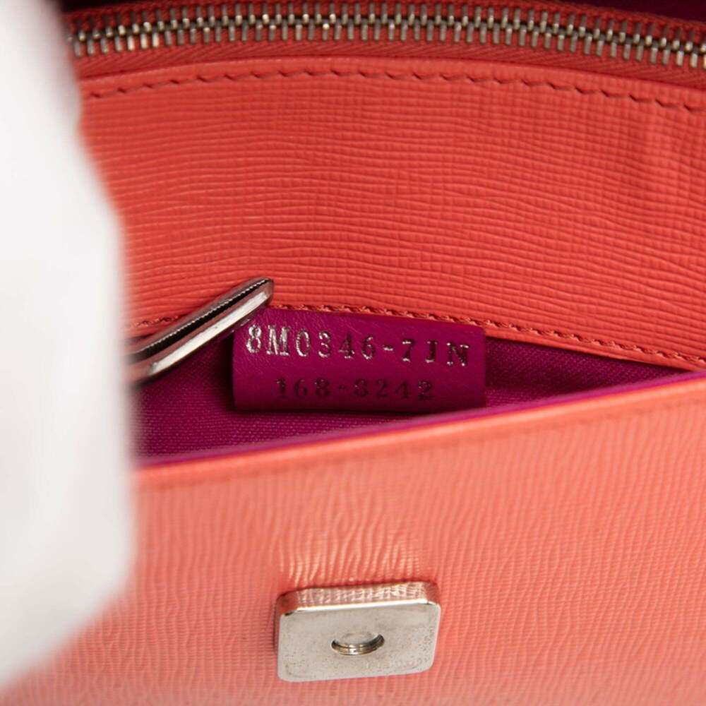 FENDI Orange Leather Shoulder Bag - Picture 6 of 7